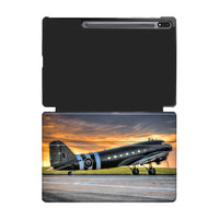 Thumbnail for Old Airplane Parked During Sunset Designed Samsung Tablet Cases