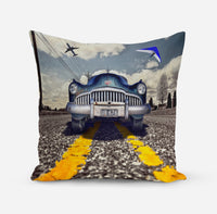 Thumbnail for Old Car and Planes Designed Pillows