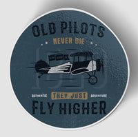 Thumbnail for Old Pilots Never Die - They Just Fly Higher Designed Stickers
