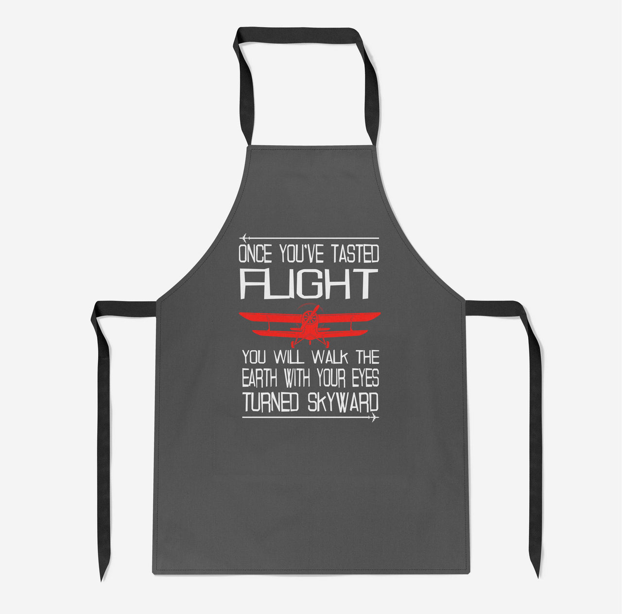 Once You've Tasted Flight Designed Kitchen Aprons
