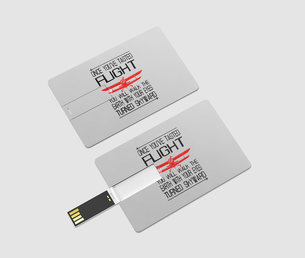 Once You've Tasted Flight Designed USB Cards