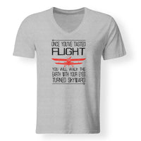 Thumbnail for Once You've Tasted Flight Designed V-Neck T-Shirts