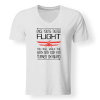 Thumbnail for Once You've Tasted Flight Designed V-Neck T-Shirts