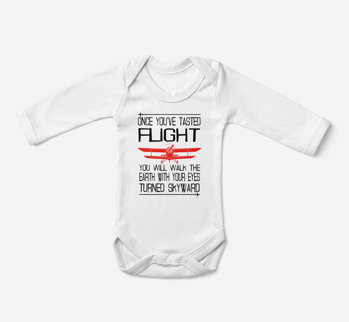 Once You've Tasted Flight Designed Baby Bodysuits