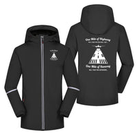 Thumbnail for One Mile of Runway Will Take you Anywhere Designed Rain Coats & Jackets