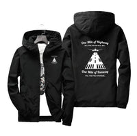 Thumbnail for One Mile of Runway Will Take you Anywhere Designed Windbreaker Jackets