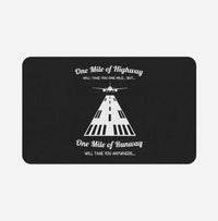 Thumbnail for One Mile of Runway Will Take you Anywhere Designed Bath Mats