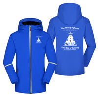 Thumbnail for One Mile of Runway Will Take you Anywhere Designed Rain Coats & Jackets