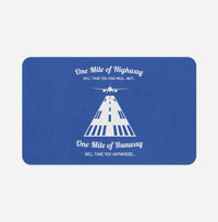 Thumbnail for One Mile of Runway Will Take you Anywhere Designed Bath Mats