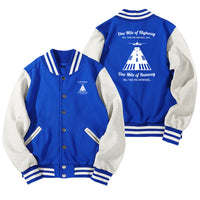 Thumbnail for One Mile of Runway Will Take you Anywhere Designed Baseball Style Jackets