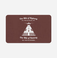 Thumbnail for One Mile of Runway Will Take you Anywhere Designed Bath Mats