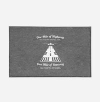 Thumbnail for One Mile of Runway Will Take you Anywhere Designed Door Mats