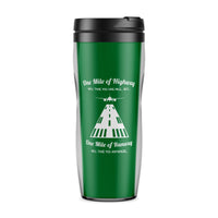 Thumbnail for One Mile of Runway Will Take you Anywhere Designed Travel Mugs