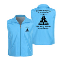 Thumbnail for One Mile of Runway Will Take you Anywhere Designed Thin Style Vests