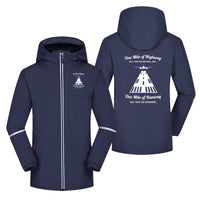 Thumbnail for One Mile of Runway Will Take you Anywhere Designed Rain Coats & Jackets