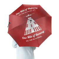 Thumbnail for One Mile of Runway Will Take you Anywhere Designed Umbrella