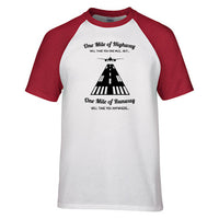 Thumbnail for One Mile of Runway Will Take you Anywhere Designed Raglan T-Shirts