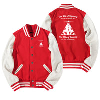 Thumbnail for One Mile of Runway Will Take you Anywhere Designed Baseball Style Jackets