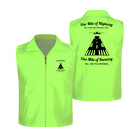 Thumbnail for One Mile of Runway Will Take you Anywhere Designed Thin Style Vests