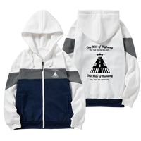 Thumbnail for One Mile of Runway Will Take you Anywhere Designed Colourful Zipped Hoodies