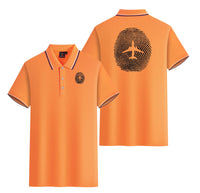 Thumbnail for Aviation Finger Print Designed Stylish Polo T-Shirts (Double-Side)