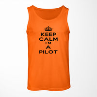 Thumbnail for Keep Calm I'm a Pilot Designed Tank Tops