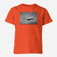 Thumbnail for Departing Lufthansa A380 Designed Children T-Shirts