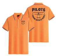 Thumbnail for Pilots Looking Down at People Since 1903 Designed Stylish Polo T-Shirts (Double-Side)