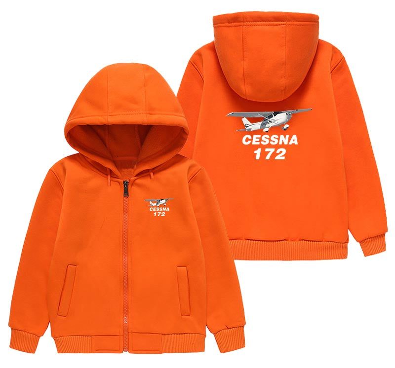 The Cessna 172 Designed "CHILDREN" Zipped Hoodies