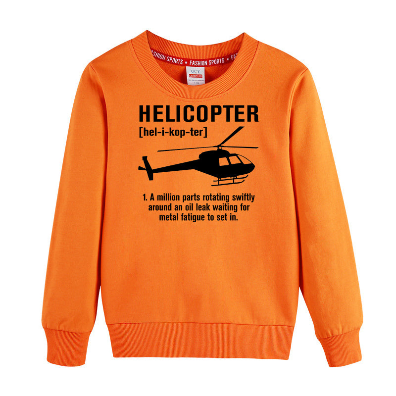 Helicopter [Noun] Designed "CHILDREN" Sweatshirts
