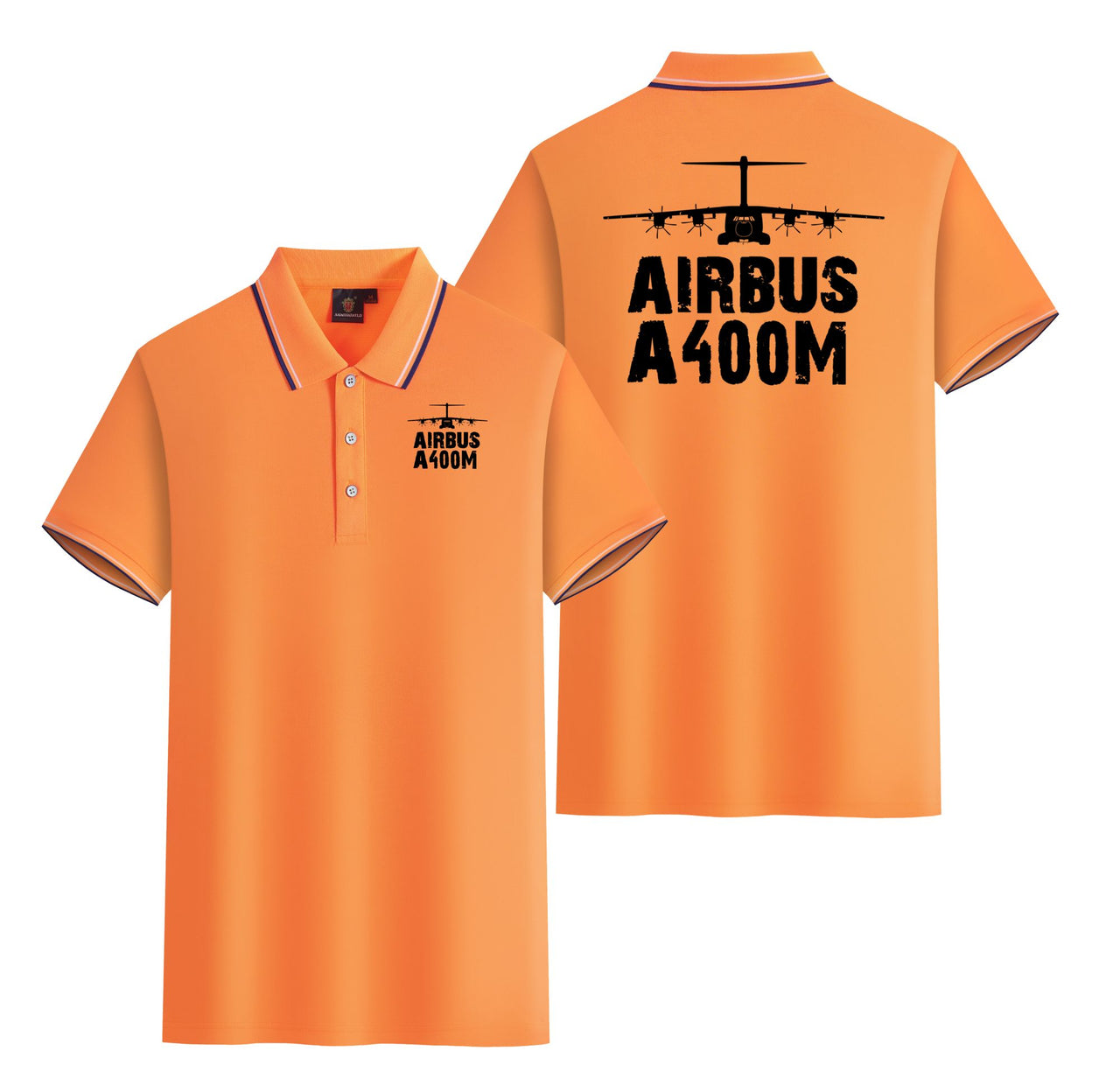 Airbus A400M & Plane Designed Stylish Polo T-Shirts (Double-Side)