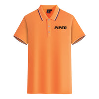 Thumbnail for Piper & Text Designed Stylish Polo T-Shirts