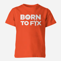 Thumbnail for Born To Fix Airplanes Designed Children T-Shirts