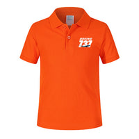 Thumbnail for Super Boeing 737+Text Designed Children Polo T-Shirts