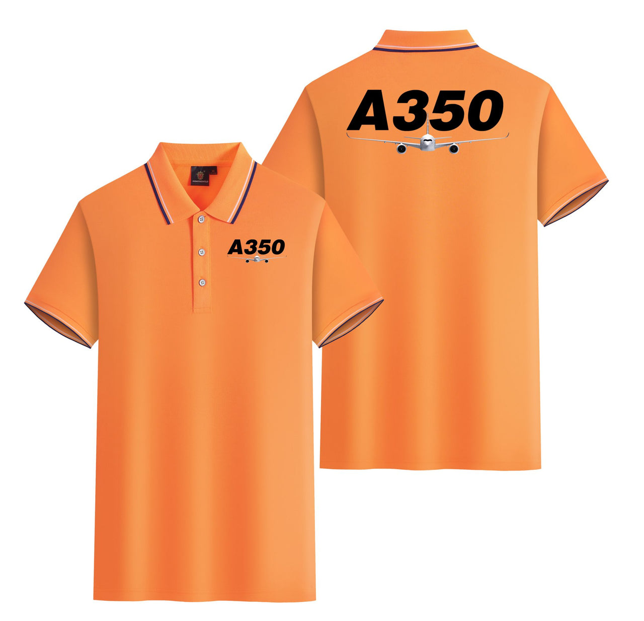 Super Airbus A350 Designed Stylish Polo T-Shirts (Double-Side)
