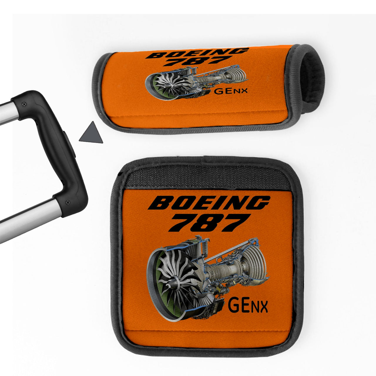 Boeing 787 & GENX Engine Designed Neoprene Luggage Handle Covers
