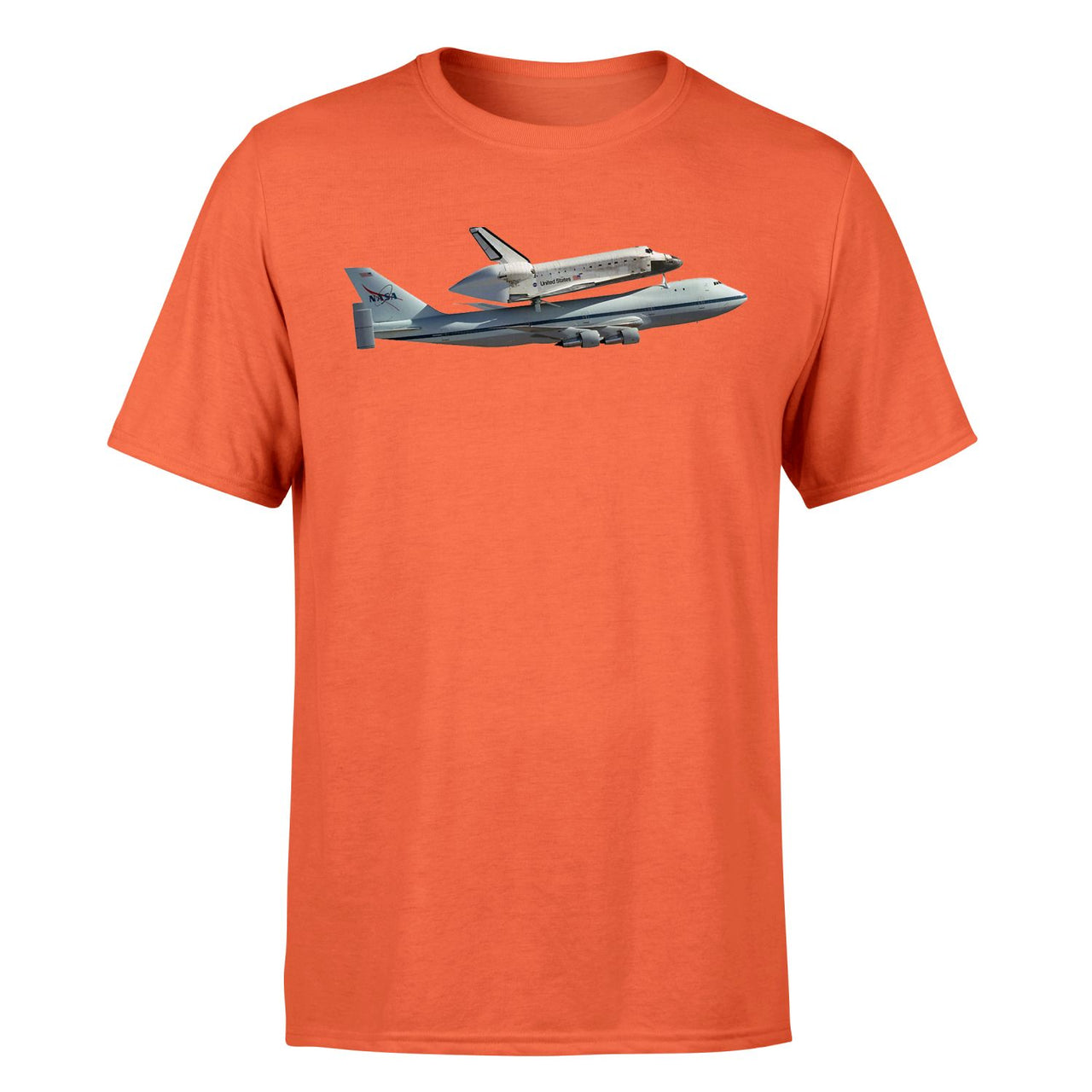 Space shuttle on 747 Designed T-Shirts