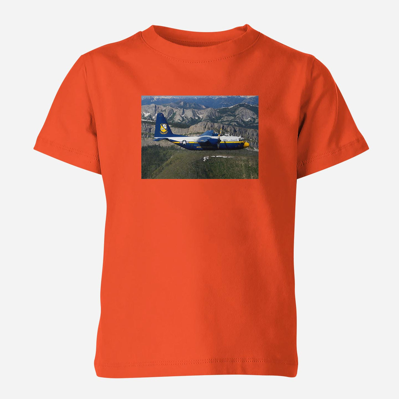 Amazing View with Blue Angels Aircraft Designed Children T-Shirts