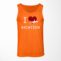 Thumbnail for I Love Aviation Designed Tank Tops