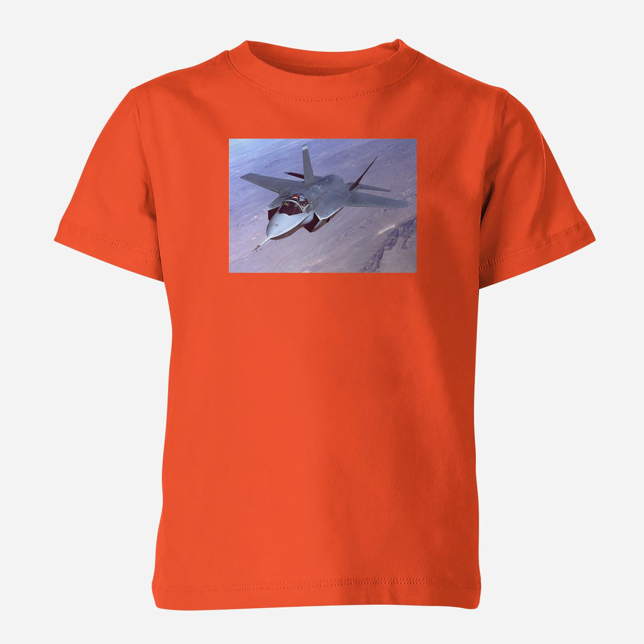 Fighter Jet 35 Captured in the Air Designed Children T-Shirts