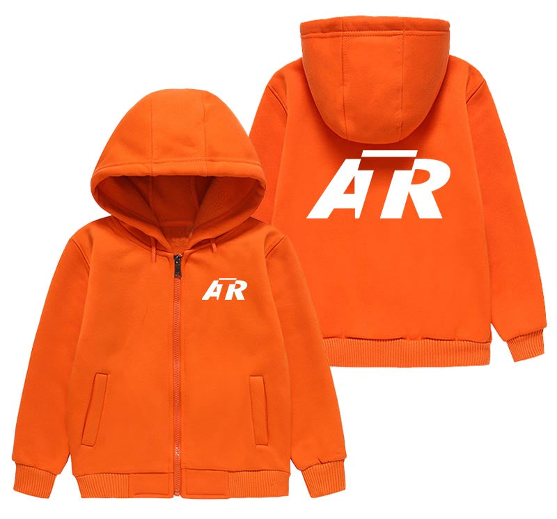 ATR & Text Designed "CHILDREN" Zipped Hoodies