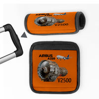 Thumbnail for Airbus A320 & V2500 Engine Designed Neoprene Luggage Handle Covers