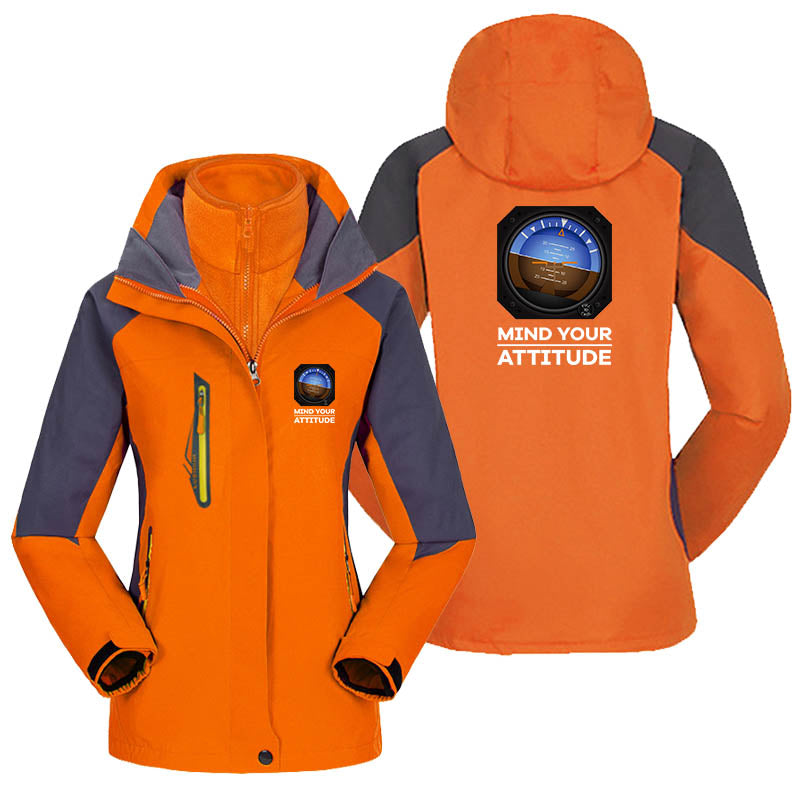Mind Your Attitude Designed Thick "WOMEN" Skiing Jackets