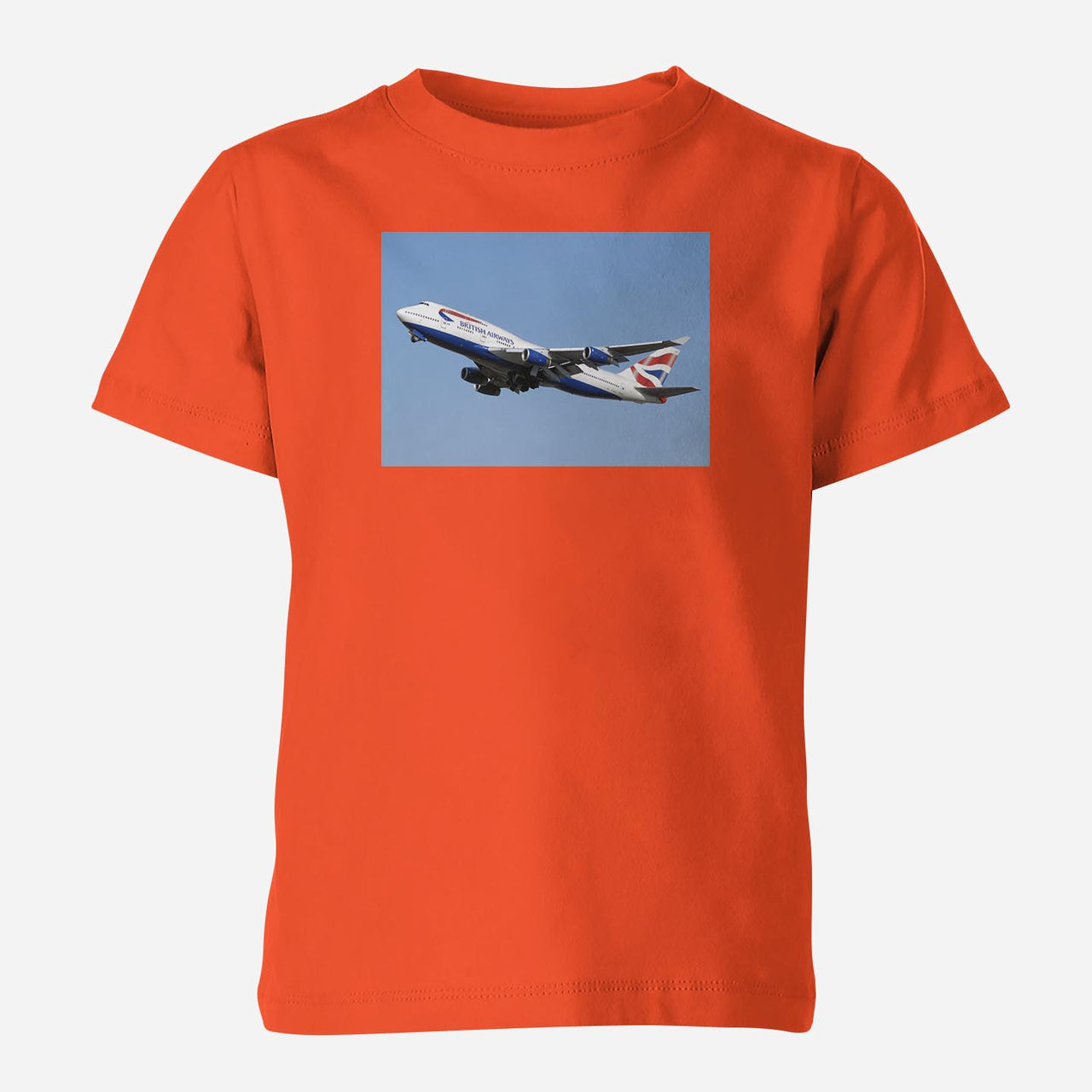 Departing British Airways Boeing 747 Designed Children T-Shirts