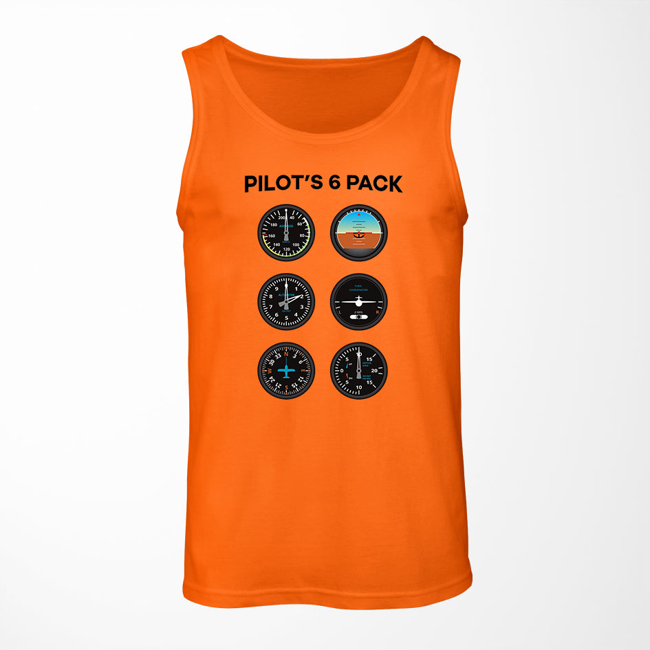 Pilot's 6 Pack Designed Tank Tops