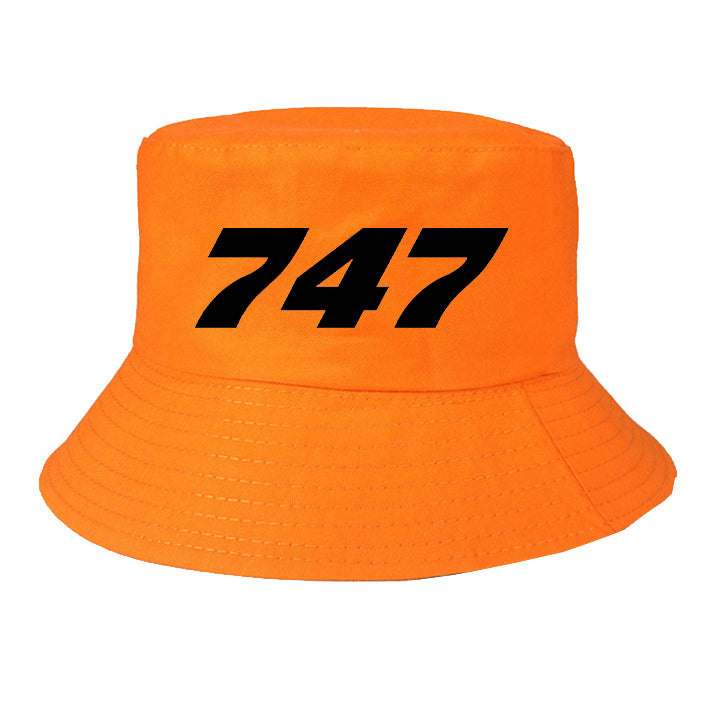 747 Flat Text Designed Summer & Stylish Hats
