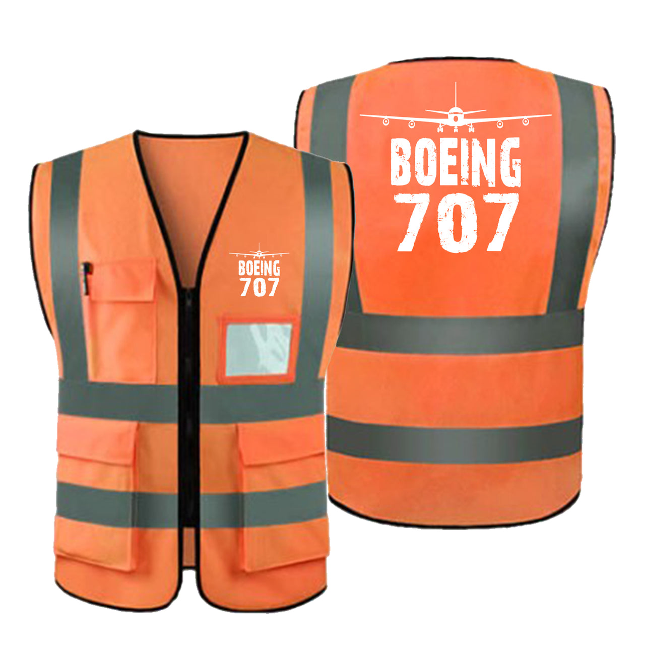 Boeing 707 & Plane Designed Reflective Vests