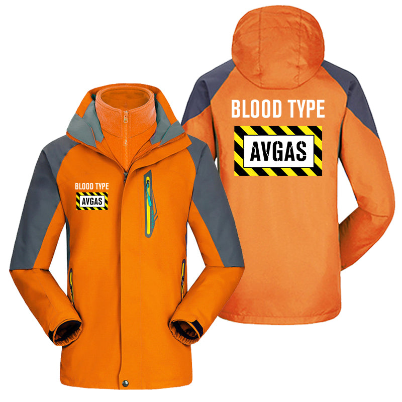 Blood Type AVGAS Designed Thick Skiing Jackets