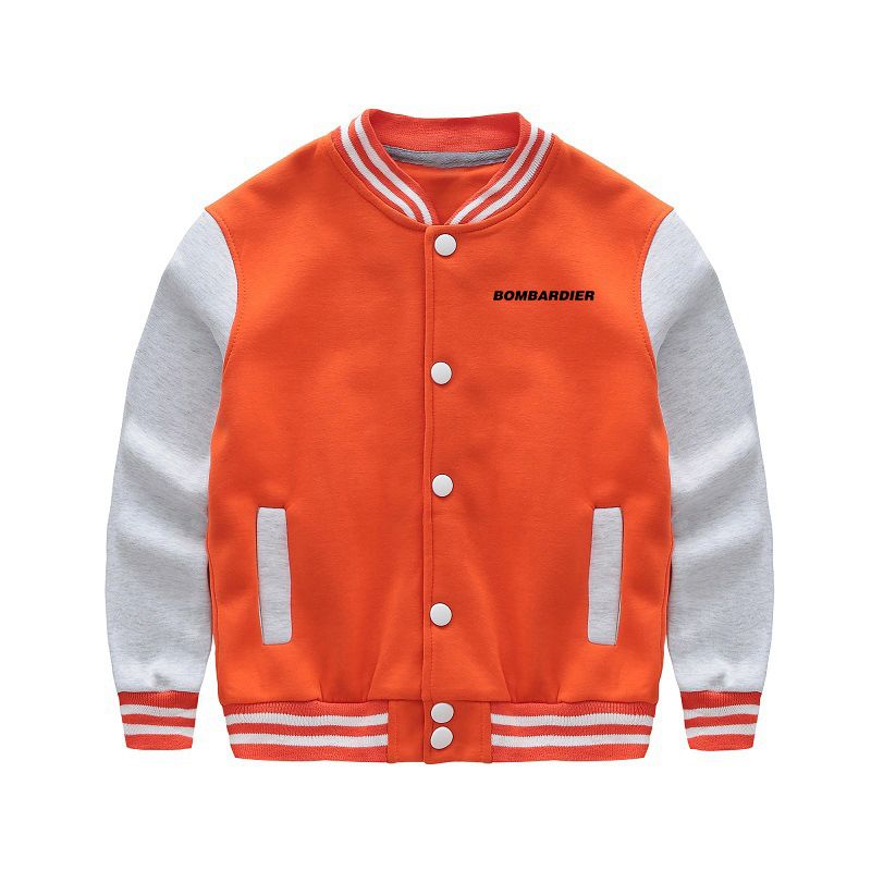 Bombardier & Text Designed "CHILDREN" Baseball Jackets