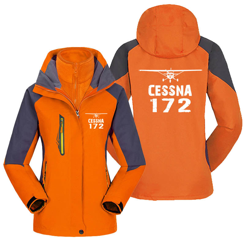 Cessna 172 & Plane Designed Thick "WOMEN" Skiing Jackets
